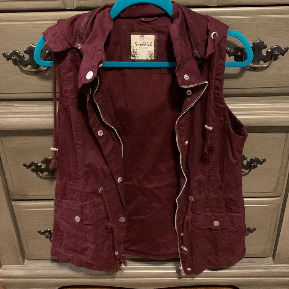 Burgundy Utility Jacket size Small